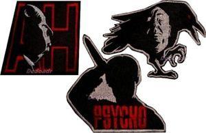 Hitchcock the Birds Logo - Set of Alfred Hitchcock Embroidered Patches Logo The Birds Psycho