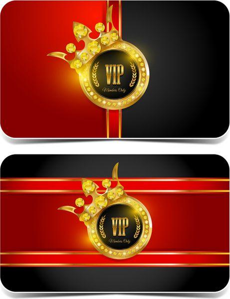 Red and Black VIP Logo - Diamond vip card red and black vector Free vector in Adobe