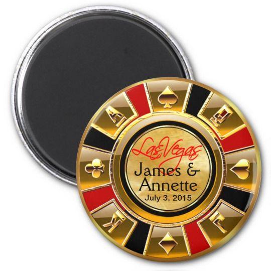 Red and Black VIP Logo - Las Vegas VIP Red Gold Black Casino Chip Favour Magnet. Zazzle.co.uk