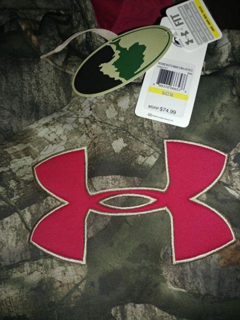 Under Armour Camo Logo - NWT $75 Under Armour Camo Big Logo Fleece Hoodie Ridge Reaper L ...
