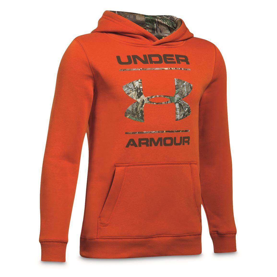 Under Armour Camo Logo - Black Under Armour Sweatshirt With Pink Camo Logo