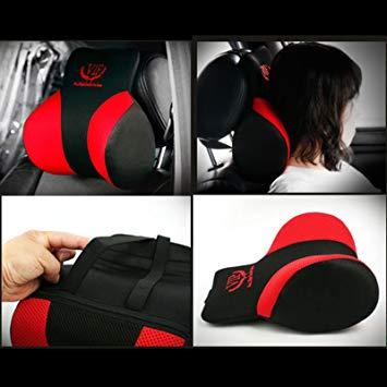 Red and Black VIP Logo - VIP Red Black Mesh Memory Form Car Seat Cushions Head Neck Rest