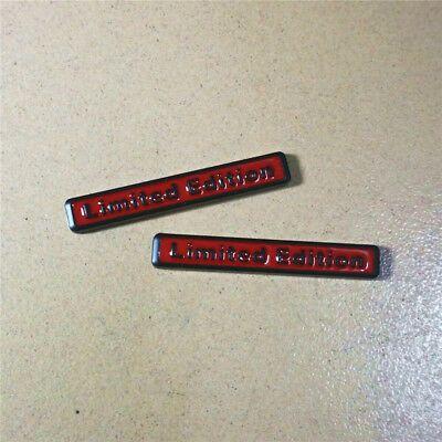 Red and Black VIP Logo - 2x Red Black Metal LIMITED EDITION Badge Sticker Emblem VIP Premium