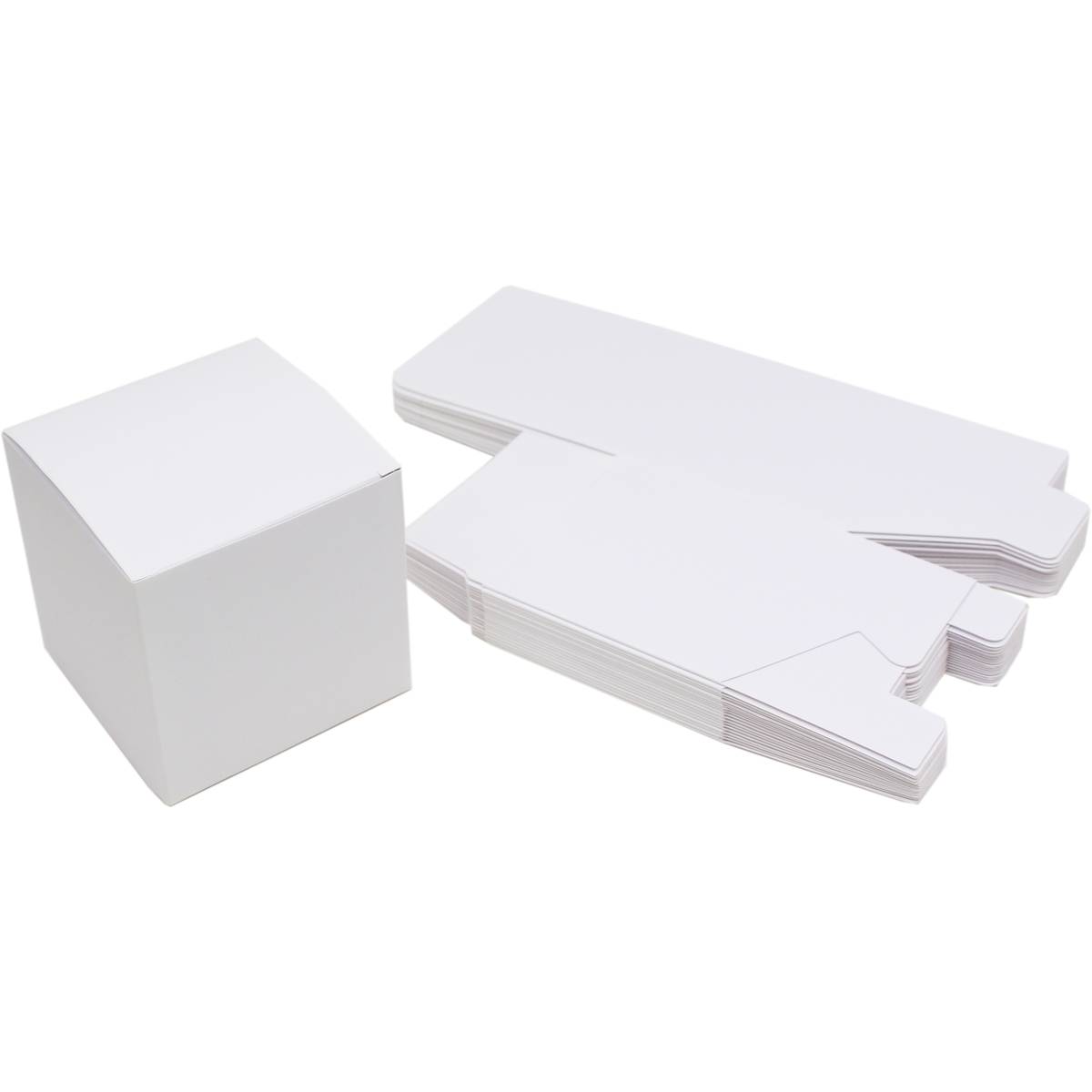 Black and White Square Logo - White Square Favour Boxes 20 Pack | Hobbycraft