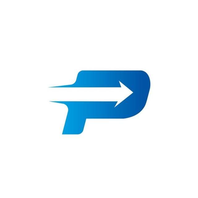 Click This Arrow Logo - letter P with Arrow logo Design Template Template for Free Download ...