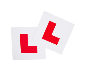 Red L Logo - Fully Magnetic Red L Plates 2 Pack, Extra Strong Stick On for New