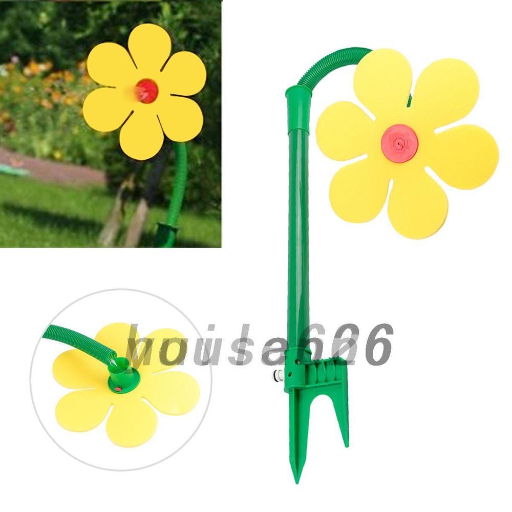Yellow Daisy Logo - Outdoor Summer Fun Yellow Daisy Flower Garden Lawn Water Sprinkler
