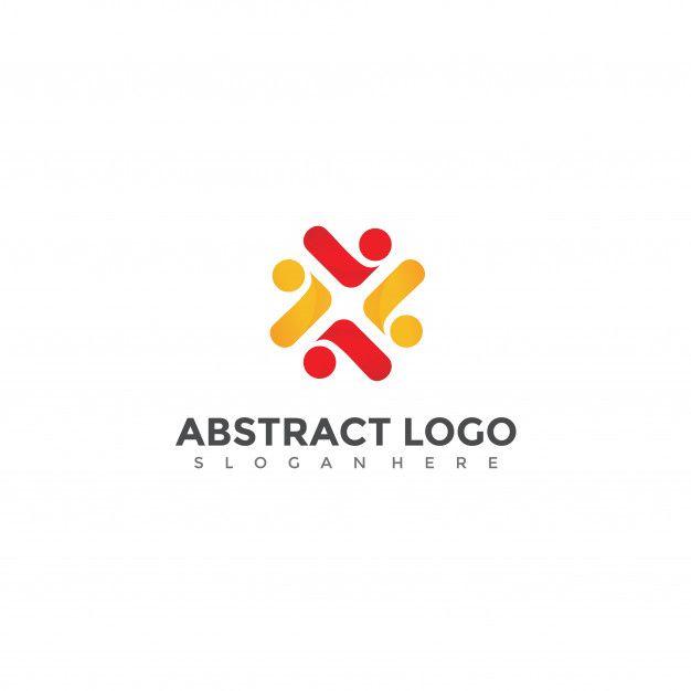 Abstract People Logo - Abstract people logo design Vector | Premium Download