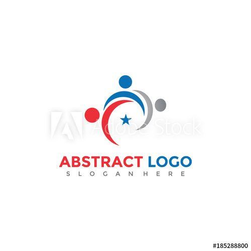 Abstract People Logo - Abstract people Logo Design. Vector Illustrator Eps. 10 this