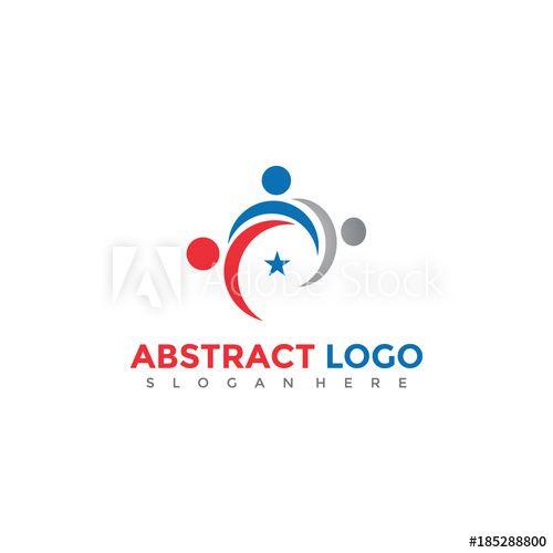 Abstract People Logo - Abstract people Logo Design. Vector Illustrator Eps. 10 - Buy this ...