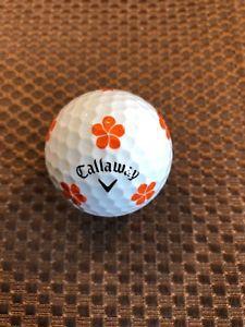 Ball Flower Logo - GOLF BALLS-(1) CALLAWAY CHROME SOFT TRUVIS.ORANGE/WHITE MAUI/FLOWER ...