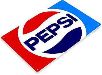 80s Pepsi Logo - Tinworld TIN Sign Pepsi Cola 80's” Metal Decor Wall Art