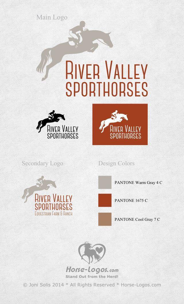 River Horse Logo - Jumping horse logo for River Valley Sporthorses | Equestrian team
