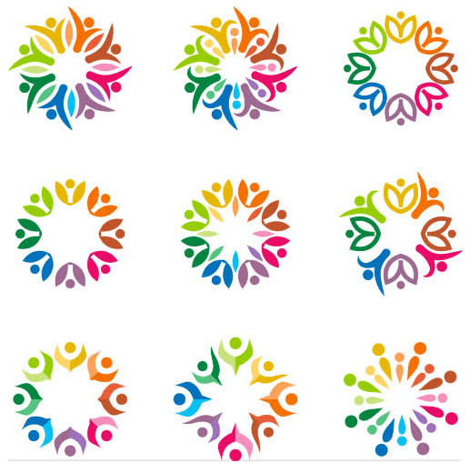 Abstract People Logo - Abstract Logo with People 2. AI format free vector download