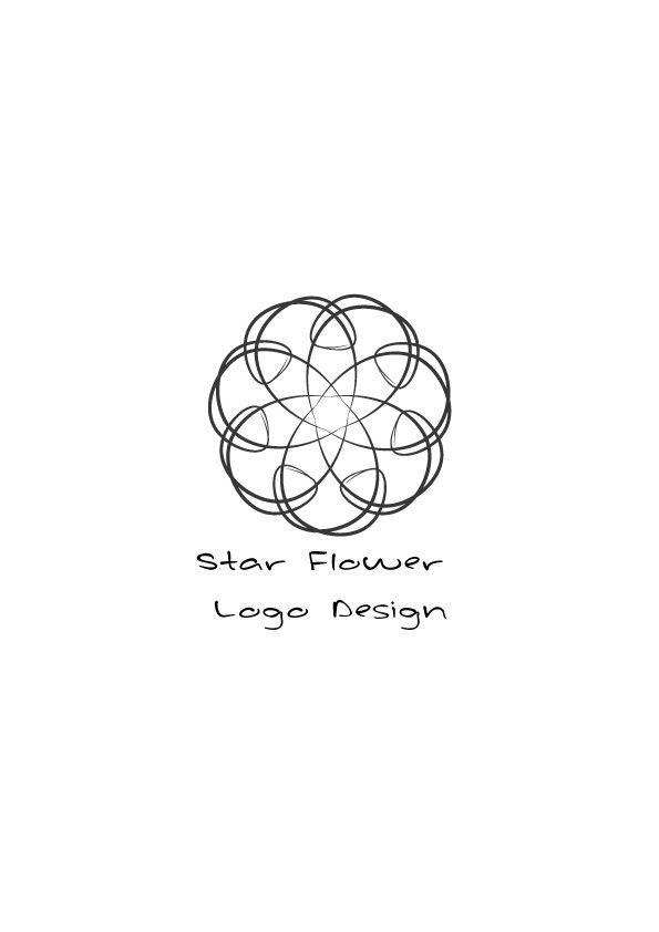 Ball Flower Logo - Star Flower Logo Design
