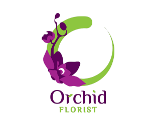 Orchid Flower Logo - Logopond - Logo, Brand & Identity Inspiration (O Shape Orchid Logo)