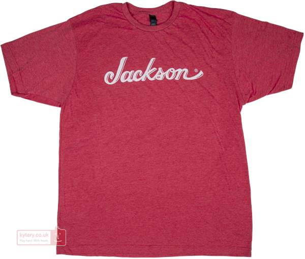Red L Logo - JACKSON Logo T-Shirt Heather Red L T-Shirt