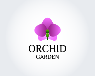 Orchid Flower Logo - Orchid Garden Designed by viriatooo | BrandCrowd
