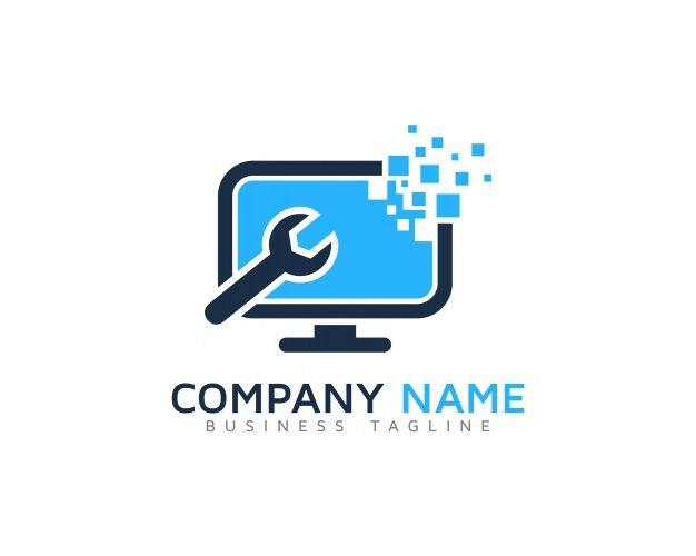 Computer Logo - Computer logo design Vector | Premium Download