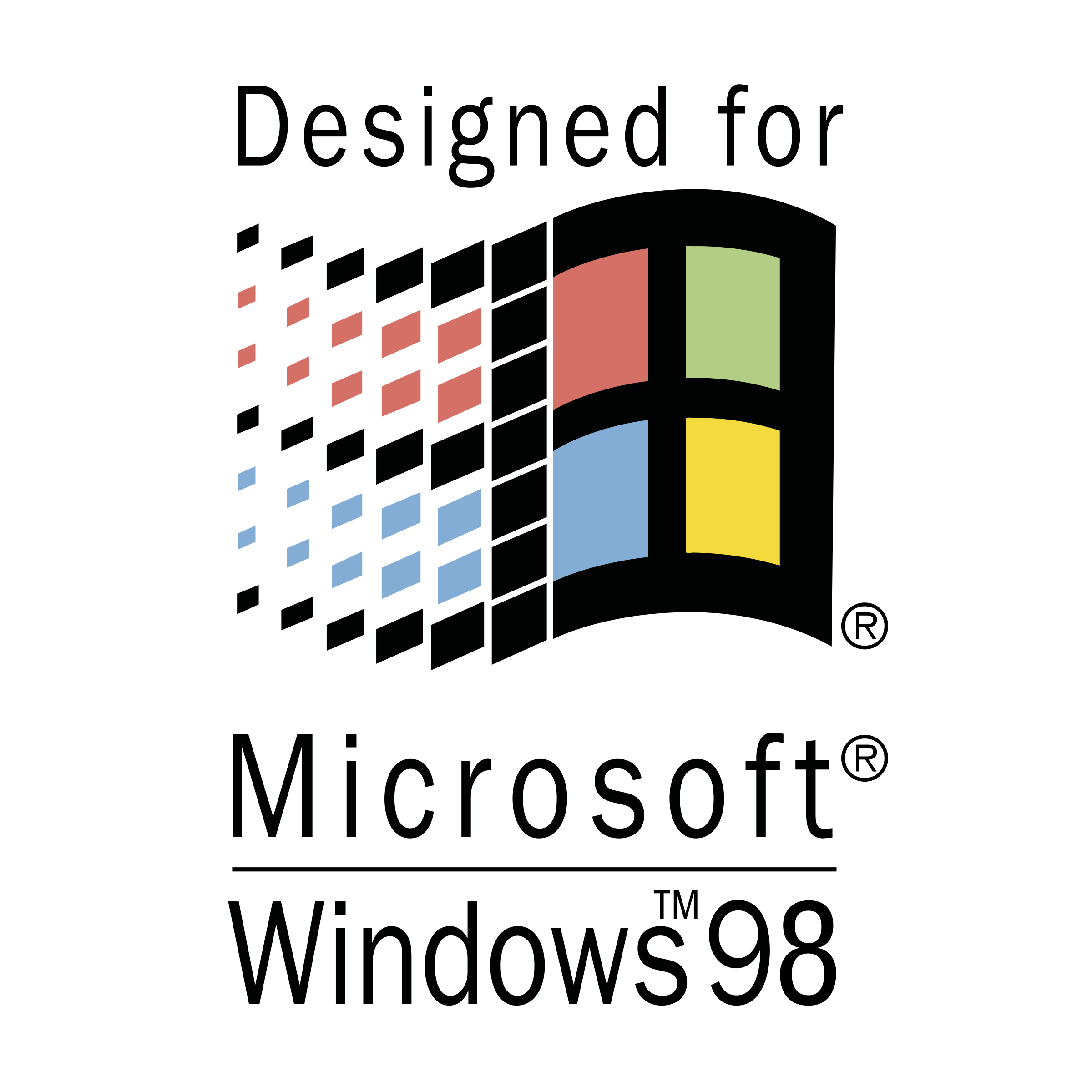 Microsoft Windows 98 Logo - Designed for Microsoft Windows 98 Logo PNG Transparent & SVG Vector ...