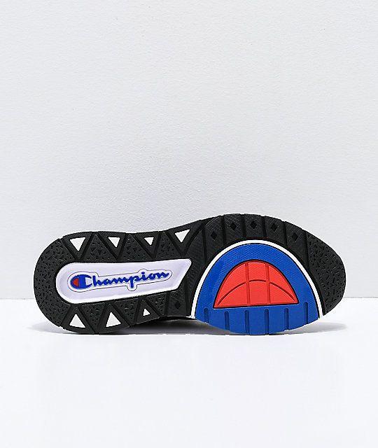 Champion Shoes Logo - Champion Rally Pro Black & White Shoes