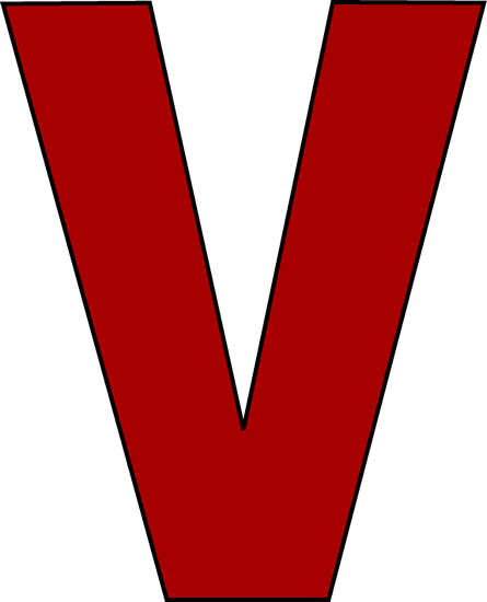 Three Letter V Logo - Red Letter V Logo