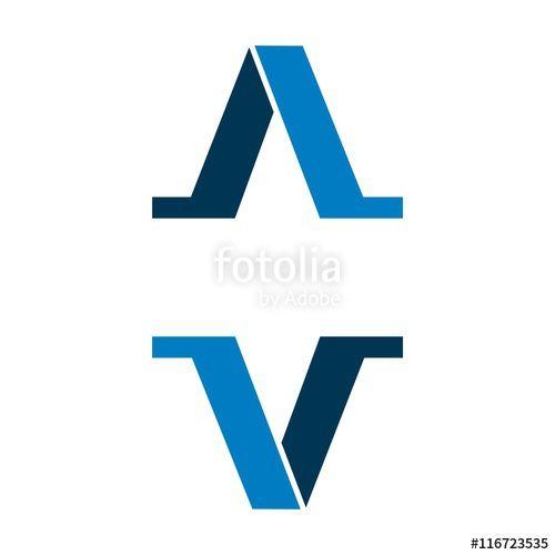 Three Letter V Logo - A V Letter Logo Template V.3 Stock Image And Royalty Free Vector