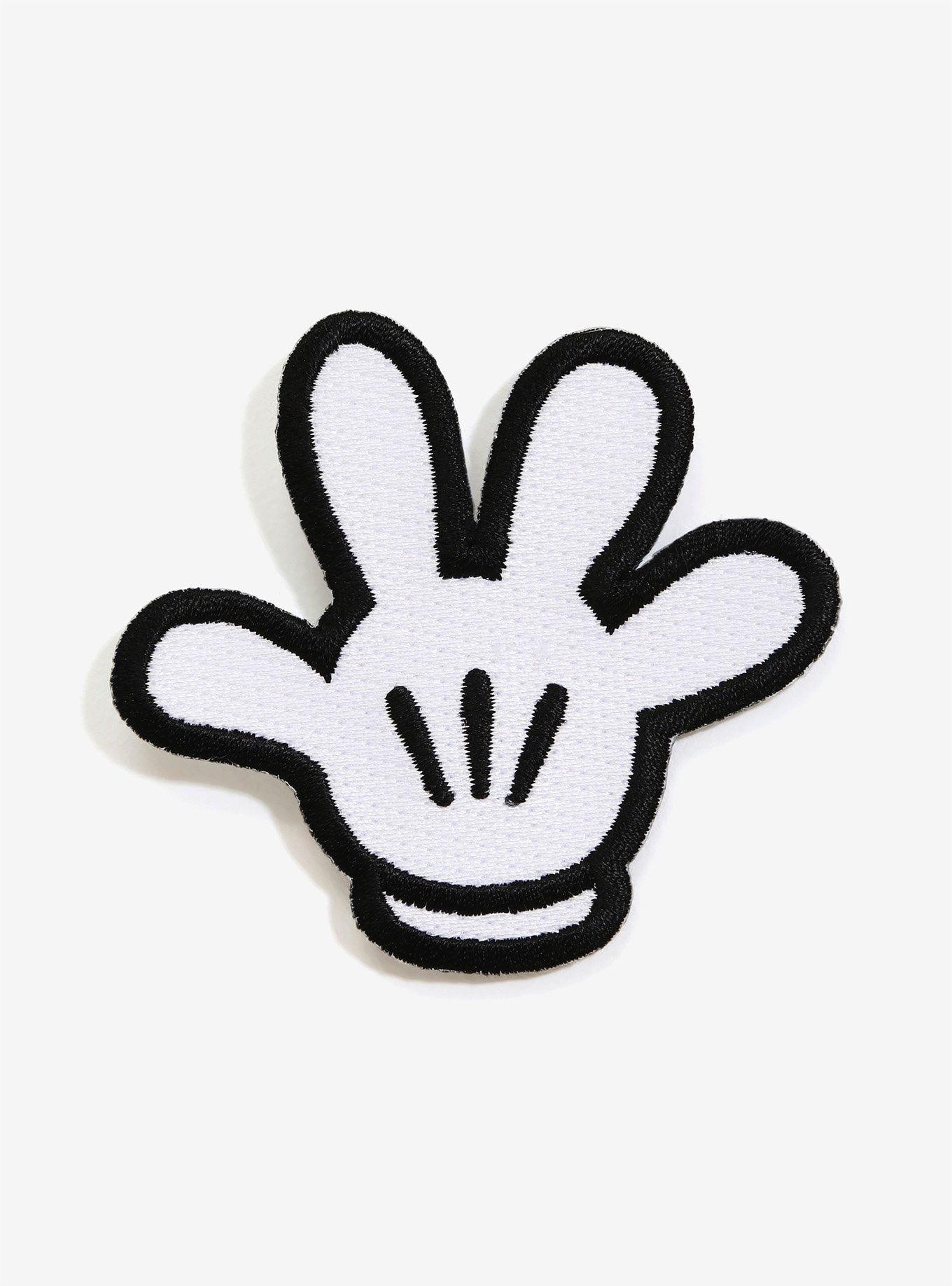 Mickey Mouse Hand Logo - Disney Mickey Mouse Hand Iron-On Patch