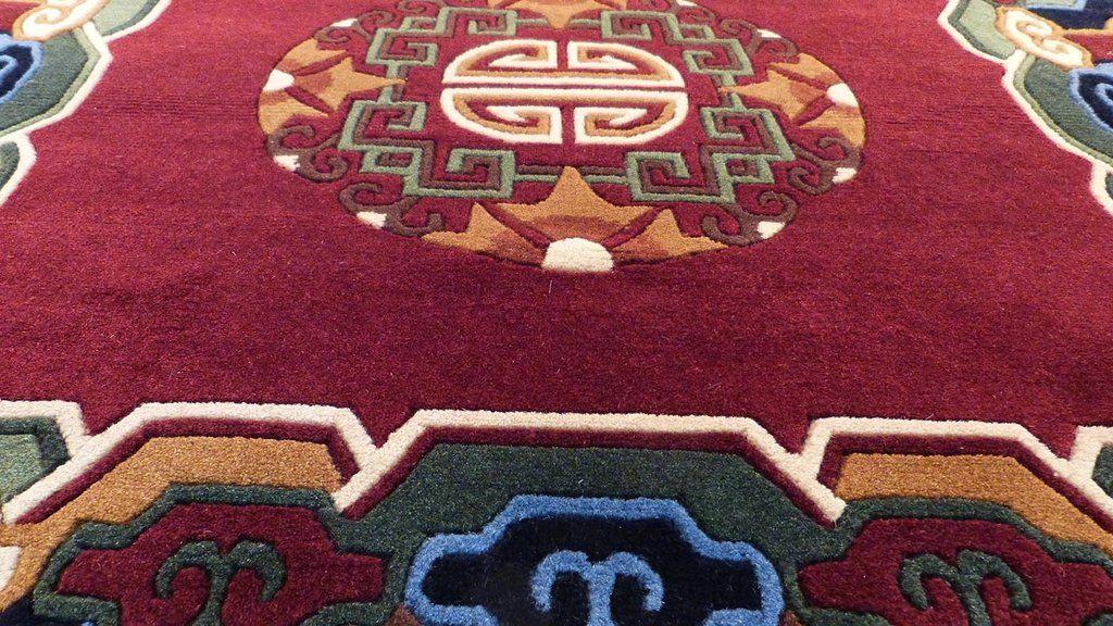 Burgundy Circle Logo - Buy Burgundy Circle Meditation Carpet Online – Tibetan Treasures