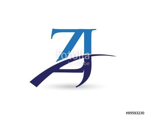 ZJ Logo - ZJ Logo Letter Swoosh Stock Image And Royalty Free Vector Files