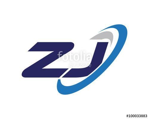 ZJ Logo - ZJ Letter Swoosh Business Logo