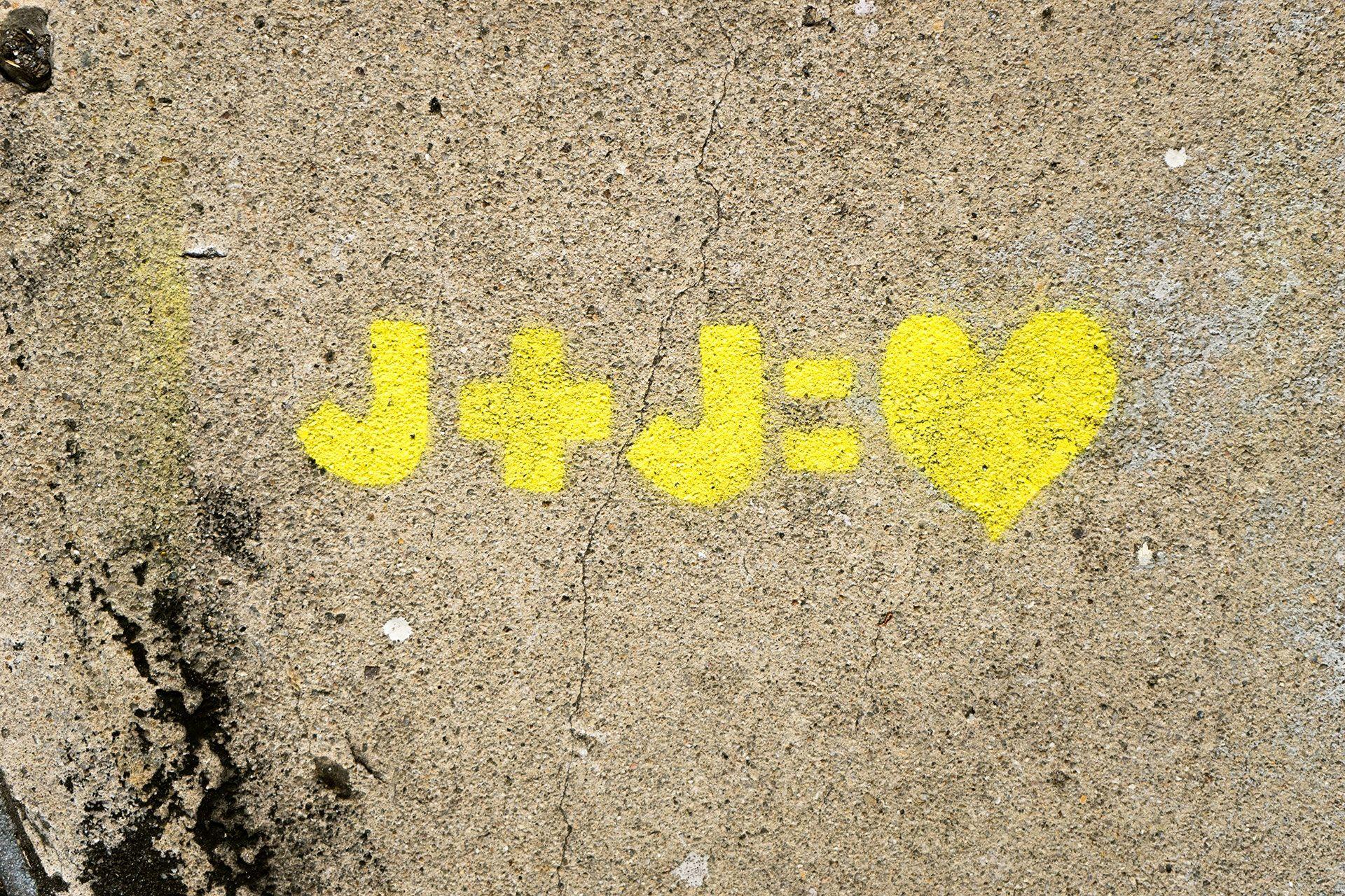 J Loves J Logo - J+j= Heart Painting · Free Stock Photo