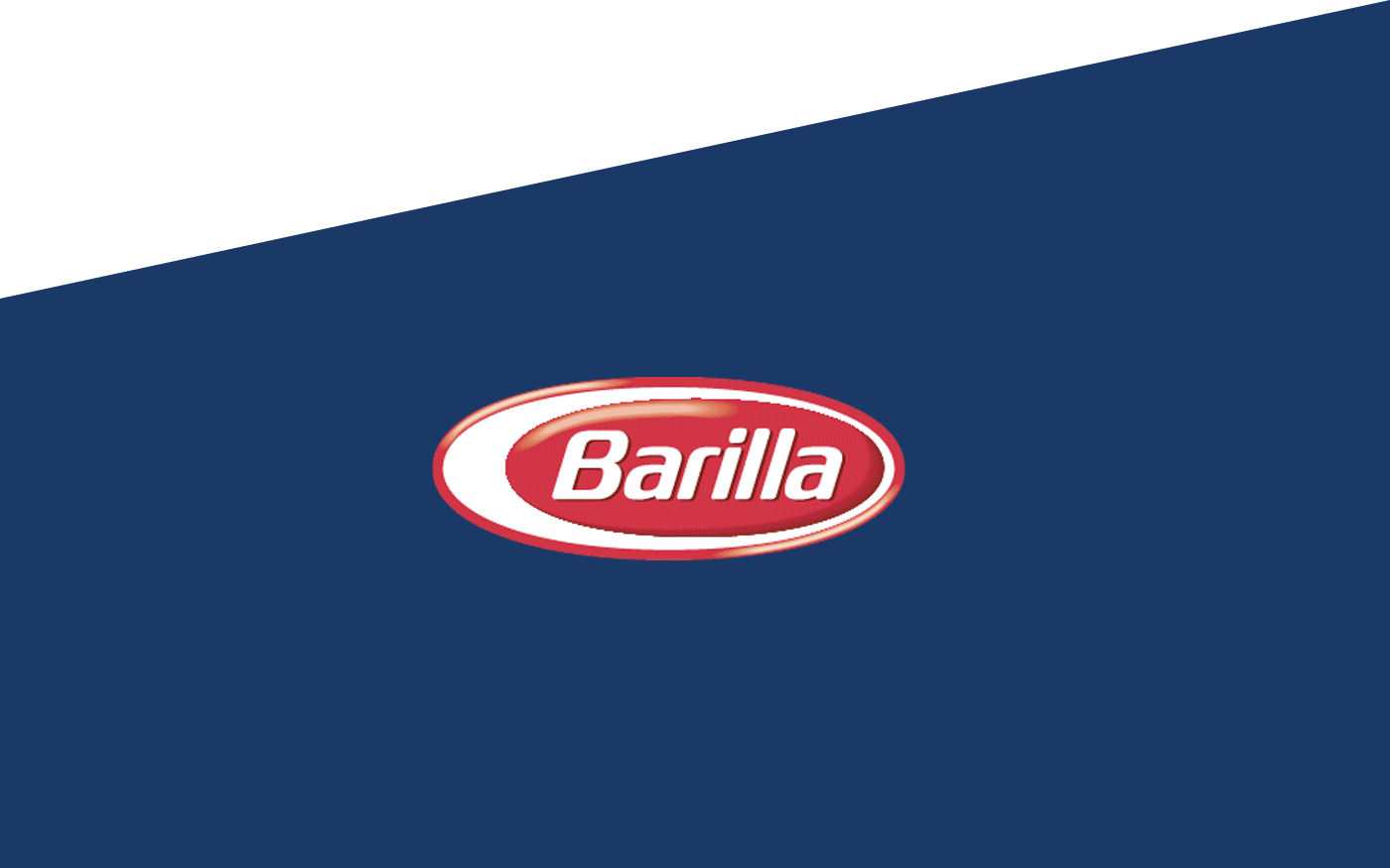 Two Piece Blue Oval Logo - Barilla Logo & Packing