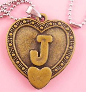 J Loves J Logo - P094 Acrylic pendant iron or Stainless Steel chain U pick Letter J ...
