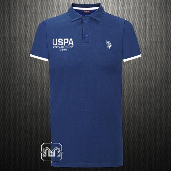 USPA Logo - US Polo Assn Navy Polo Tshirt Medium Pony Logo With USPA Chest