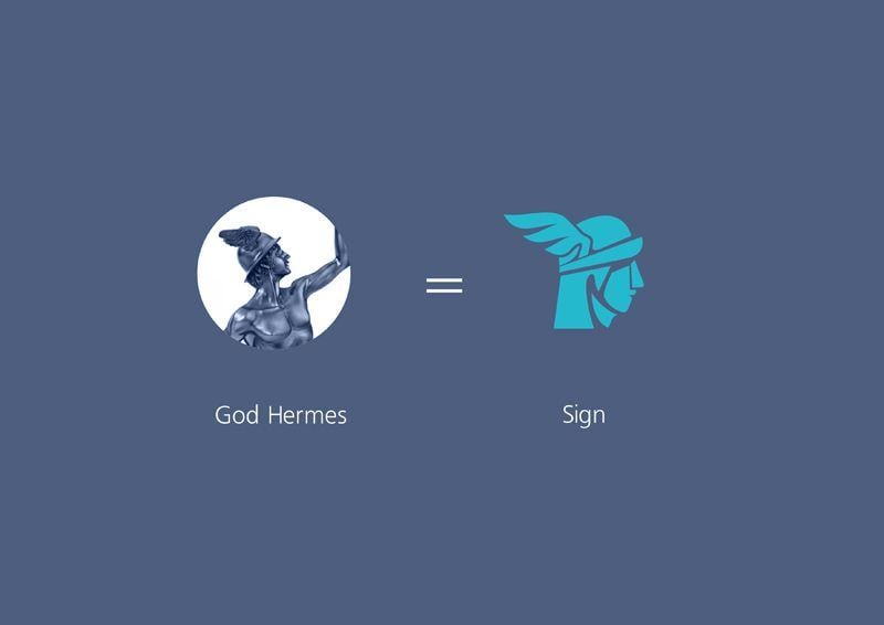 Hermes God Logo - Forta business education. Corporate identity