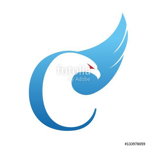 Eagle in a C Logo - Initial C Eagle Logo