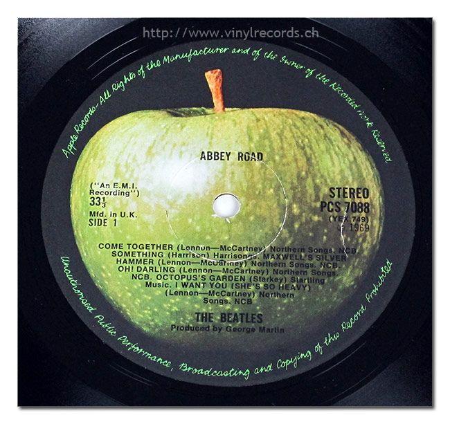 Original Apple Records Logo - beatles record label.. beatles abbey road original uk misaligned