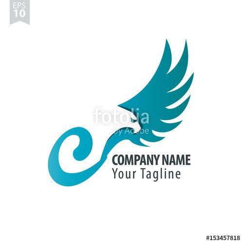 Eagle in a C Logo - Initial Letter C Logo With Eagle or Hawk Icon Design Template Stock