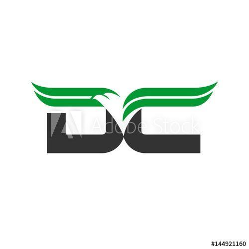 Eagle in a C Logo - letter D and C logo vector. eagle logo vector. this stock