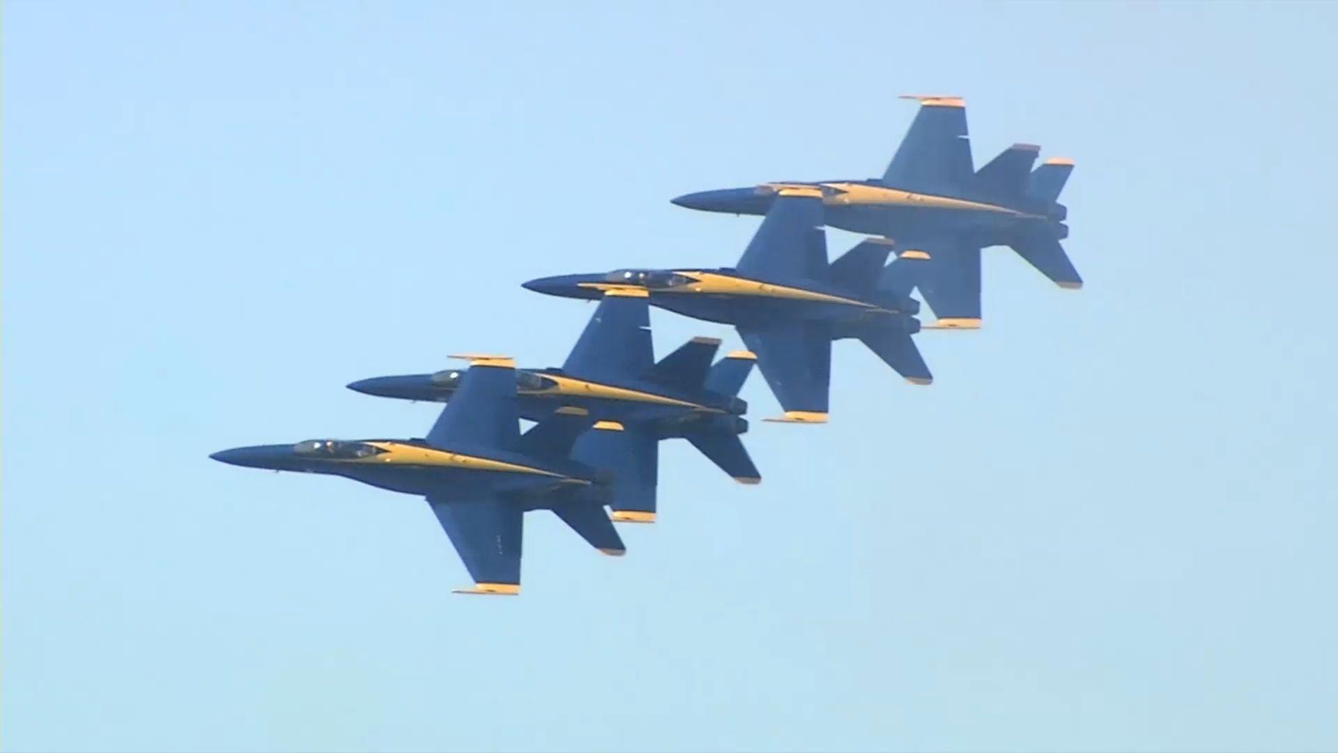 Blue Angels 2018 Logo - WATCH: Best moments from the Blue Angels air show on Saturday ...