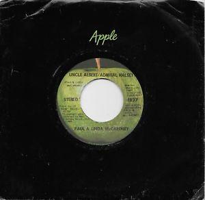 Original Apple Records Logo - PAUL McCARTNEY Uncle Albert/Admiral Halsey original 45 on APPLE ...
