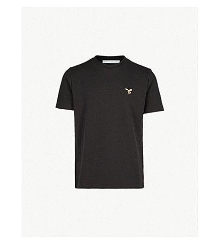 Eagle in a C Logo - OFF-WHITE C/O VIRGIL ABLOH - Eagle logo cotton-jersey T-shirt ...