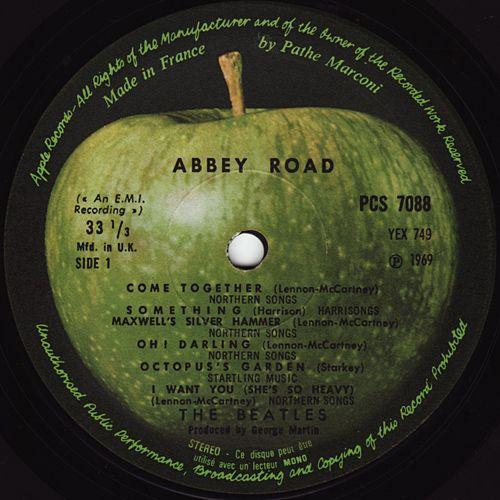Original Apple Records Logo - The Beatles U.K. Guide LP/Label History