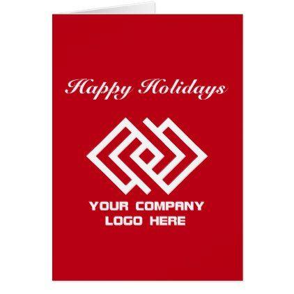 Red L Logo - Your Company Logo Holiday Greeting Card Red L | cyo business logo ...