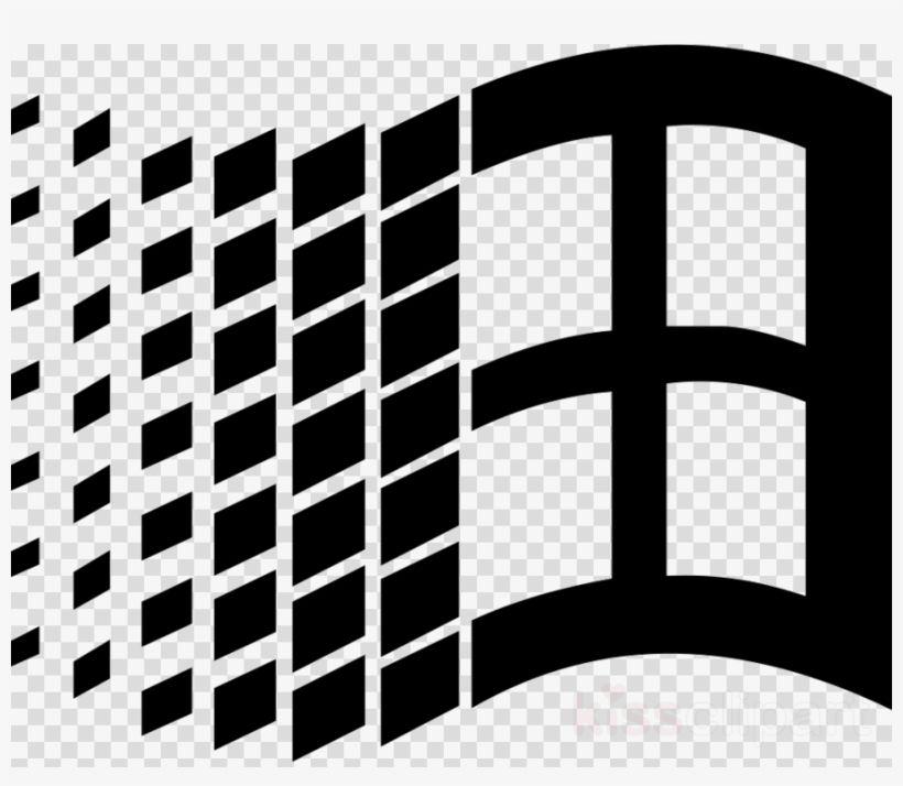 Windows 98 Logo - Windows 98 Logo Black And White Clipart Windows 98