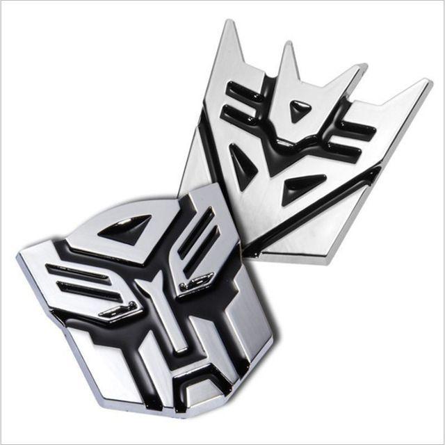 Taurus Car Logo - 3D car sticker metal Transformers logo rear window body decoration