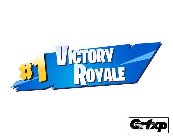 Fortnite Victory Royale Logo - 1 Victory Royale (Season 5 Version) Fortnite Printed Sticker ...