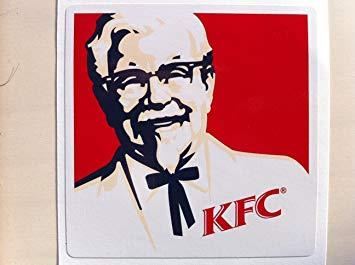 Kentucky Fried Chicken Logo - Amazon.com : Stickers KFC Kentucky Fried Chicken logo USA kernel ...