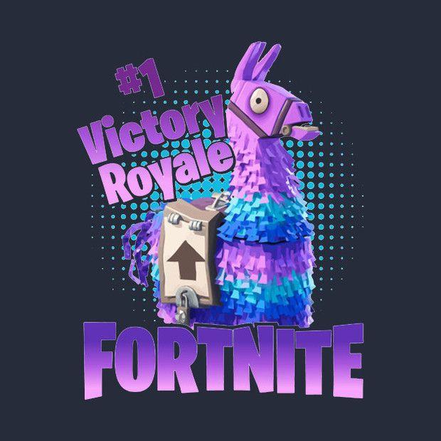 Fortnite Victory Royale Logo - Victory Royale Fortnite Supply Llama T-Shirt